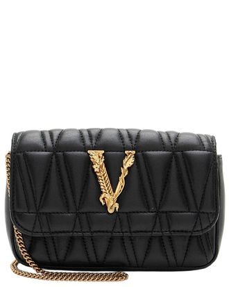 Versace Black Calfskin Virtus Mini Bag (Authentic Pre-Loved)