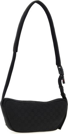 Gucci Mens Black Polyester Crossbody Bag