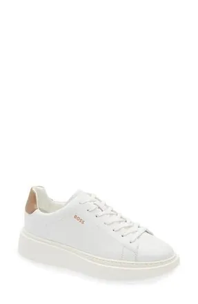 BOSS Amber Sneaker in Open White at Nordstrom Rack, Size 10