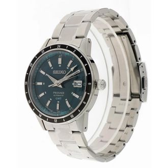 Seiko Presage Style 60s Automatisch GMT Horloge - Dames - Horloges - Blauw - ONE Size - Accessoires