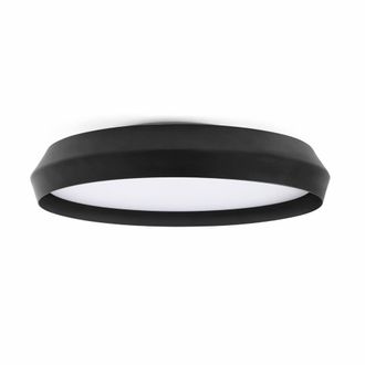 Netlighting Shoku 600 Black Black Wall Ceiling Lamp 40W 2700K