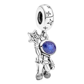 Pandora Moments Astronaut In The Galaxy Sterling Silver Charm