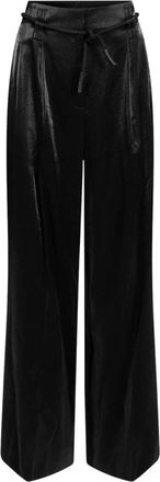 Aaiko Dames, Broeken, Zwart, Maat: XS Satijn