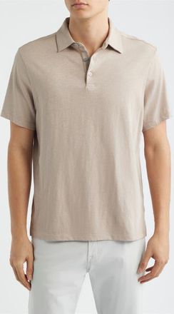 Robert Barakett Brightwood Slub Cotton Polo in String at Nordstrom, Size Xx-Large