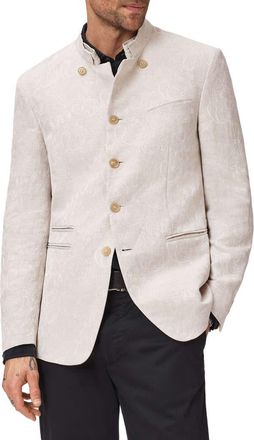 John Varvatos Logan Paisley Jacket in Eggshell at Nordstrom, Size 56