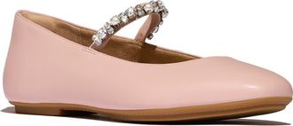 FitFlop Delicato Pearls & Crys Ballet in Faded Blush at Nordstrom, Size 8.5