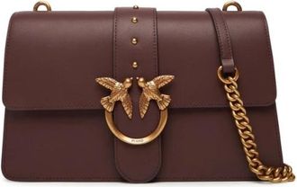 Pinko Stijlvolle Schoudertas in Roze - Dames - Schoudertassen - Bruin - ONE Size - Tassen