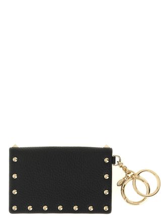 Valentino Garavani Rockstud Card Case - Black