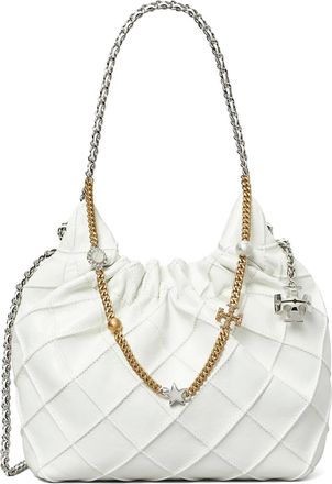 Tory Burch Fleming Mini Leather Hobo Bag