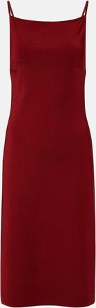 Ferragamo Ribbed-knit jersey midi dress
