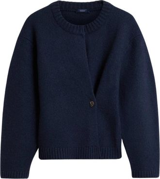 SOEUR Galileo Crossover Cardigan - Dames - Vesten - Blauw - S - Wol - Truien & Vesten