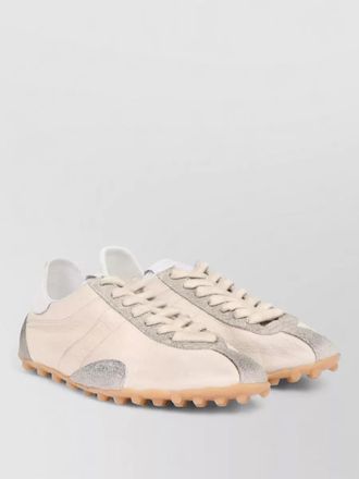 Maison Margiela sprinters low top layered leather sneakers