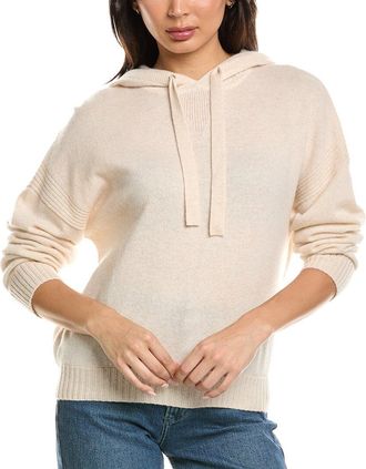 Brodie Heather Ribbed Cashmere Hoodie