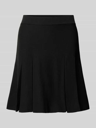 Only Leicht ausgestellter Mini-Rock mit Kellerfalten Modell LINE in Black, Gr&ouml;&szlig;e XS