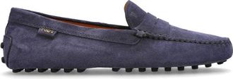 Tod's Leren loafers - Dames - Loafers - Blauw - 38 EU - Leer - Schoenen