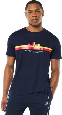 Sergio Tacchini Macchina T-Shirt in Maritime Blue at Nordstrom, Size Xxx-Large