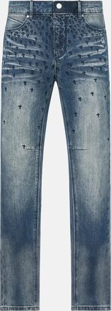 Rta Men & apos;s Bryant Embroidered-Cross Skinny Jeans