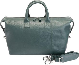 Royce New York Leather Overnight Duffel Bag