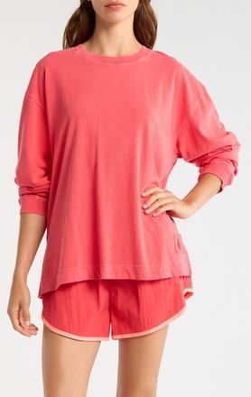 Free People FP Movement Hustle Layer Knit Top in Grapefruit at Nordstrom, Size X-Small