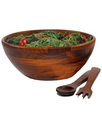 Woodard & Charles 3Pc 10In Salad Bowl & Server Set