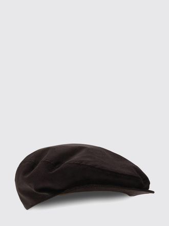 Dolce & Gabbana Ribbed Velvet Flat Cap with Semi-Rigid Visor