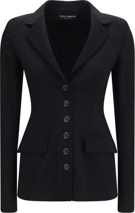 Dolce & Gabbana Black Notched Lapel Jacket