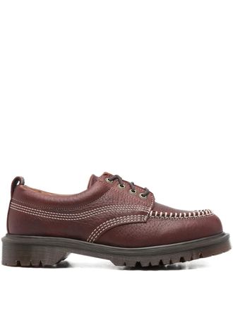 Dr. Martens Lowell contrast-stitching leather loafers - Red