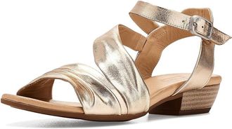 Miz Mooz Capri Heeled Sandals Womens Sandals Gold : EU 41 (US Womens 9.5-10) B - Medium, Synthetic