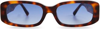 Messy Weekend ROXIE Tortoise Blue Womens Sunglasses Tortoiseshell Size 55