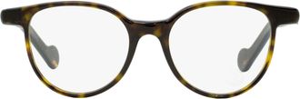 Moncler ML5032 Oval Acetate Eyeglasses - Brown