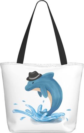 AOOEDM Dolphin Sharks Ladies Shopping Bag 13x11x7in.The Perfect ValentineS Day Gift.It Is The Best ValentineS Day Gift For Mom, Daughter, Wife,Etc