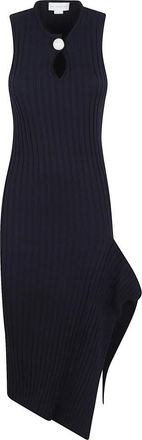 Stella McCartney Dames, Jurken, Zwart, Maat: XS Katoen