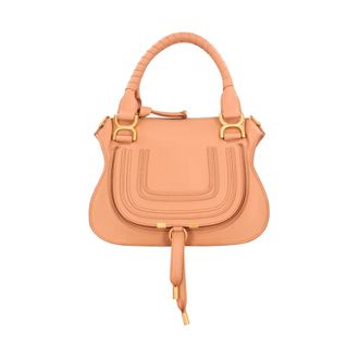 Chlo&eacute; Handbags, female, Beige, Size: ONE SIZE Small Marcie Bag
