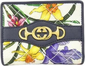 Gucci Pre-owned Wallets, female, Multicolor, Size: ONE SIZE Pre-owned Canvas Wallet