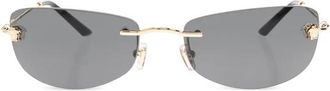 Versace Runway Zonnebril - Heren - Zonnebrillen - Geel - 60 MM - Accessoires