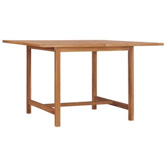 vidaXL Mesa De Comedor De Jard&iacute;n Madera Maciza De Teca 110x110x75 Cm Vidaxl