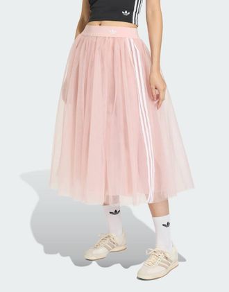 adidas Originals Adidas Originals - Gonna in tulle rosa sabbia