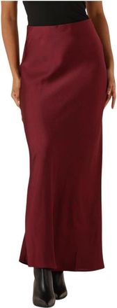 Bruuns Bazaar Rokken, Dames, Rood, M, Polyester, Acacia Joanelle Rok
