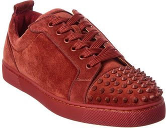Christian Louboutin Louis Junior Spikes Suede Sneaker