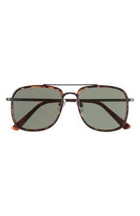 Vince Camuto 54mm Navigator Sunglasses in Black/Tortoise at Nordstrom Rack