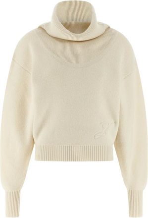 Jacquemus Truien & Vesten, Dames, Wit, XS, Wol, La Maille Pallone Sweater