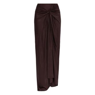 Dries Van Noten Maxi Skirts, female, Brown, Size: M Humiladettaglio Maxi Skirt