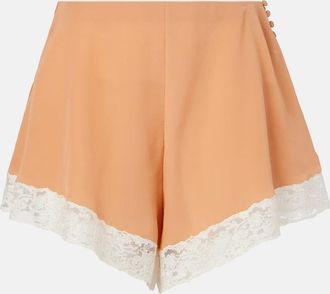 Chloé Chloé Shorts in seta con pizzo