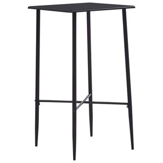 Berkfield Home Bar Table Black 60x60x111 cm MDF | Size: 60 x 60 x 111 cm