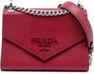Prada Pre-owned Vintage Crossbody Tas - Dames - Vintage Schoudertas - Rood - ONE Size - Leer - Vintage