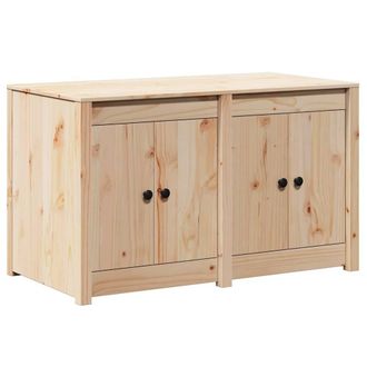 Berkfield Home Outdoor Kitchen Cabinet 106x55x64 cm Solid Wood Pine in Light Tan | Size: 106 x 55 x 64 cm