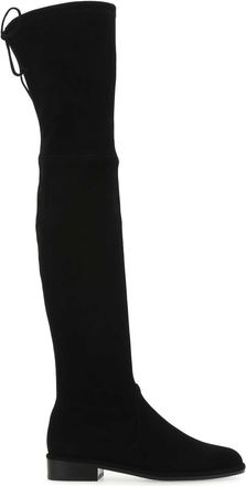 Stuart Weitzman Stivali Lowland In Pelle Scamosciata Nera