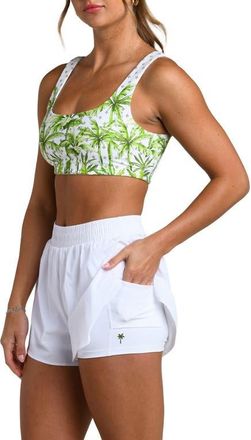 La Blanca Club Palm Sports Bra in Lime at Nordstrom, Size X-Small