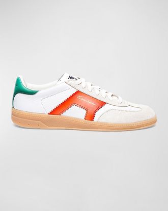 スニーカー SANTONI Women Sneakers WHLL71643HA2TTRW O35 235256 GOLD Santoni Colorblocked Leather Low-Top Sneakers | Saks Fifth