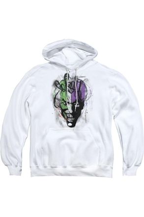Gildan Batman Joker Airbrush Adult Pull Over Hoodie / Hooded Sweatshirt